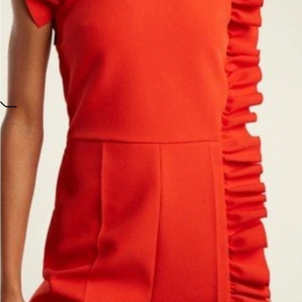 MSGM One Shoulder Ruffle Jumpsuit - Picture 2 of 7